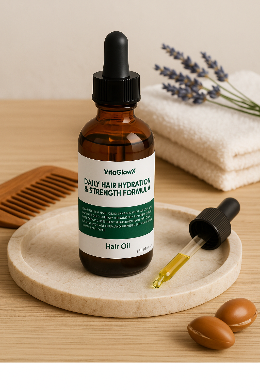 Daily Hair Hydration & Strength Formula Hair Oil (2oz)